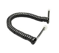 Limtula Cavo per cornetta telefonica a quattro core Cavo modulare a spirale per cornetta telefonica nero/rosso bianco riccio 1,85 m/pc