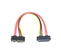 Limtula Cavo prolunga Alimentazione da 7+15 Pin Cavo prolunga da Maschio a Femmina Adattatore per, SSD, unità ottiche, masterizzatori Scheda prolunga