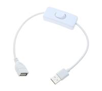 Limtula Cavo USB da 30 cm con Interruttore accensione/spegnimento, prolunga, Adattatore a levetta per Lampada USB, Ventola, Alimentazione, Adattatore Durevole