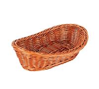 Limtula Cestini per Pane in Vimini Organizzatore per dispensa Intrecciato Cestini per Cibo da Tavolo per Frutta, Verdura e Cestino per Frutta da Ristorante per Cucina Portafrutta Ovale impilabile