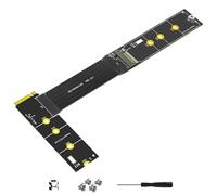 Limtula Chiave M/b+m Cavo Prolunga del Disco Solido 30 Cm Pcie4.0 All'Indietro Compatibile per PC Desktop Senza Alimentazione Esterna NVME Solid Diskadapter Cavo