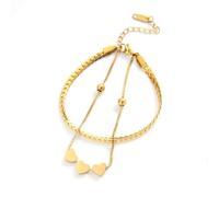 Limtula Ciondolo a forma di cuore esagerato, in acciaio inox, alla moda e alla moda, gioiello da polso per donne a forma di cuore, Misura unica, come descritto