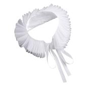 Limtula Collana da donna vittoriana rinascimentale in tulle con volant finto collo ruff coloniale tessitura collana per Halloween e carnevale accessorio cosplay elisabettiano