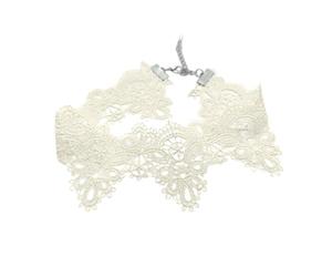 Limtula Collana girocollo in pizzo alla per feste e cene con lunghezza regolabile Uso versatile Accessorio per collo alla Gioielli da donna alla