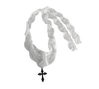 Limtula Collana in tessuto floreale fatta a mano con lunghezza regolabile per accessori a strati da donna, gioielli in pizzo artigianali