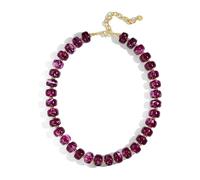 Limtula Collana perline geometriche realizzata a mano Catena clavicole regolabile Accessorio gioielli alla per le donne Gioielli bohémien moderni
