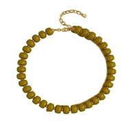 Limtula Collana perline geometriche realizzata a mano Catena clavicole regolabile Accessorio gioielli alla per le donne Gioielli bohémien moderni