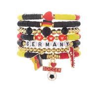 Limtula Collezione bracciali a ventaglio con perline e dettagli in lega Bracciale ' amicizia con gioielli da polso unisex