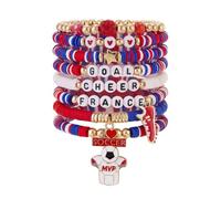 Limtula Collezione bracciali a ventaglio con perline e dettagli in lega Bracciale ' amicizia con gioielli da polso unisex