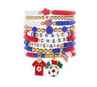 Limtula Collezione bracciali a ventaglio con perline e dettagli in lega Bracciale ' amicizia con gioielli da polso unisex