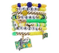 Limtula Collezione bracciali a ventaglio con perline e dettagli in lega Bracciale ' amicizia con gioielli da polso unisex