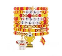 Limtula Collezione bracciali a ventaglio con perline e dettagli in lega Bracciale ' amicizia con gioielli da polso unisex
