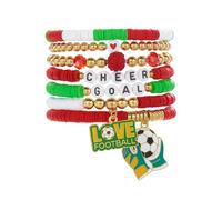 Limtula Collezione bracciali a ventaglio con perline e dettagli in lega Bracciale ' amicizia con gioielli da polso unisex
