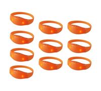 Limtula Confezione da 10 braccialetti in silicone a LED Accessori per braccialetti luminosi lampeggianti Braccialetti da polso multicolori Gioielli per braccialetti a LED per feste