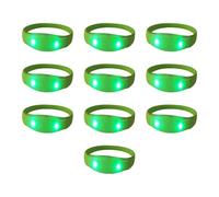 Limtula Confezione da 10 braccialetti in silicone a LED Accessori per braccialetti luminosi lampeggianti Braccialetti da polso multicolori Gioielli per braccialetti a LED per feste