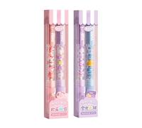 Limtula Confezione da 2/4 penne gel retrattili con perline, ad asciugatura rapida, scrittura senza intoppi, per studenti e adulti, per annotare la cultura alimentare