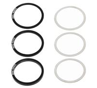 Limtula Confezione da 6 rondelle per guarniture per Biciclette, coperture per pedivelle per Bici, distanziali per Ruote per Catena, per affidabilità, assemblaggio Bici, rondelle Leggere