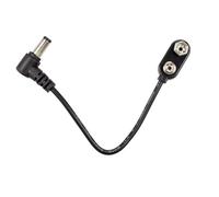 Limtula Connettore del cavo alimentazione Convertitore a clip per batteria da 9 V Adattatore per cavo alimentazione per pedale effetto chitarra Connettore alimentazione adattatore duraturo