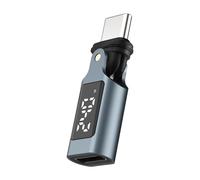 Limtula Connettore Girevole USB C da 240 W con Lega Alluminio, A | Display digitale, struttura ABS in lega alluminio, ricarica rapida da 240 W e trasferimento dati a 480 Mbps
