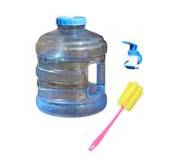 Limtula Contenitore per Acqua Trasparente a Bocca Larga con Rubinetto Integrato e Spazzola per la Pulizia per attività Campeggio all ' Aperto, Escursionismo, capacità, Portatile con Rubinetto per a