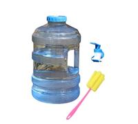 Limtula Contenitore per Acqua Trasparente a Bocca Larga con Rubinetto Integrato e Spazzola per la Pulizia per attività Campeggio all ' Aperto, Escursionismo, capacità, Portatile con Rubinetto per a