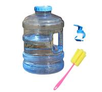Limtula Contenitore per Acqua Trasparente a Bocca Larga con Rubinetto Integrato e Spazzola per la Pulizia per attività Campeggio all ' Aperto, Escursionismo, capacità, Portatile con Rubinetto per a