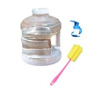 Limtula Contenitore per Acqua Trasparente a Bocca Larga con Rubinetto Integrato e Spazzola per la Pulizia per attività Campeggio all ' Aperto, Escursionismo, capacità, Portatile con Rubinetto per a