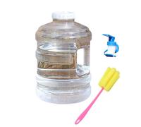 Limtula Contenitore per Acqua Trasparente a Bocca Larga con Rubinetto Integrato e Spazzola per la Pulizia per attività Campeggio all ' Aperto, Escursionismo, capacità, Portatile con Rubinetto per a