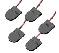 Limtula Contenitore per batterie a Bottone Antipolvere da 5 con Interruttore on/off Supporto per Pulsanti con Scatola immagazzinaggio Batteria da 3 V con Cavi commutazione