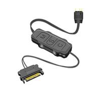 Limtula Controller per Computer Desktop da 5 V da 3 Pin a, Black | Cavo controller sincronizzazione RGB per schede madri, strisce luminose, illuminazione a LED
