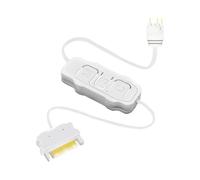 Limtula Controller per Computer Desktop da 5 V da 3 Pin a, White | Cavo controller sincronizzazione RGB per schede madri, strisce luminose, illuminazione a LED