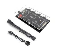 Limtula Convertitore RGB per luci del Case del Hub trasferimento da 12 V a 5 V con interfaccia per hub trasferimento con connettori RGB Multipli
