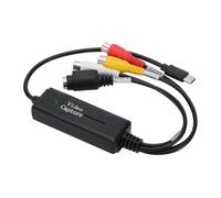 Limtula Convertitore video USB 2.0 USB C CCTV VCD Collection Card Adapter Grabber per PC Phone cattura dispositivo