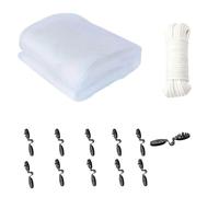 Limtula Copertura protettiva traspirante fai da te per piante include clip personalizzabili barriera per uccelli da giardino facile installazione copertura in rete da giardino personalizzabile per