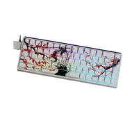 Limtula Copritasti PBT a Tema Plums Blossom Profilo Originale Coloranti Stampa Laterale per 61 64 68 ANSI Tastiere meccaniche Copritasti Plums Blossom