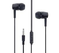 Limtula Cuffie con Cavo Auricolare con Isolamento Acustico con Microfono Incorporato per Lo Sport Punta ' Orecchio in PVC Porta Universale da 3, 5 mm Auricolari Sportivi per l ' Esercizio