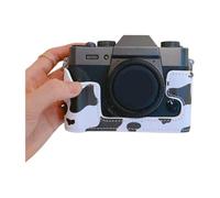 Limtula Custodia per Fotocamera Protettiva in Pelle PU, Cow Pattern | Facile accesso alla batteria e supporto per treppiede, comodo supporto per treppiede, protegge da graffi e macchie