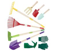 Limtula da Giardinaggio per Bambini in Acciaio Resistente con 4 Strumenti per Le Mani Piccole nel Divertimento all ' Aperto Strumenti da Gioco all ' Aperto per Bambini