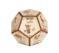 Limtula Dadi Fatti A Mano Dodecahedron con Le Date Costellazioni Celesti per Gioco E L'apprendimento Dadi Gioco Astrologiche da Collezione