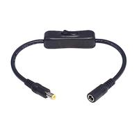 Limtula DC5.5x2.1/2.5mm Maschio a Femmina Cavo prolunga Alimentazione con Pulsante commutazione per Router Luci a LED per Altoparlanti Luci a LED