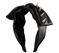 Limtula Diavolo Punk Rivetto Fascia PU Capelli Bowknot Per Adulti Rivetto Borchiato Per Feste Discoteche