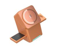 Limtula Dock Ricarica Magnetico Rotazione Automatica Ricarica Rapida da 15 W Supporto Ricarica da Tavolo Compatibile per telefoni Auricolari Orologi Caricabatterie con Rotazione