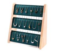 Limtula Efficiente legno Ewelry Organizzatori Stand Pratico 3 Livelli Collana Display Rack in Legno per Organizzazione Gioielli Espositore Gioielli