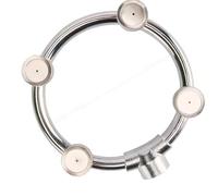 Limtula Efficiente testa nebulizzata circolare in acciaio inox per irrigazione uniforme del giardino con ugelli resistenti al risparmio idrico
