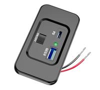 Limtula Efficienza Tipo C e Presa Ricarica USB a 2 Porte Ricarica Rapida per, Autobus e Auto marittime Utilizzare la Presa USB