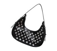 Limtula Elegante borsa a tracolla da con borchie da donna | Spaziosi elementi essenziali quotidiani casual in pelle PU per le donne con cinturino comodo pratico uso