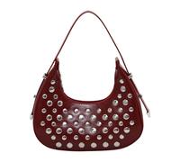 Limtula Elegante borsa a tracolla da con borchie da donna | Spaziosi elementi essenziali quotidiani casual in pelle PU per le donne con cinturino comodo pratico uso