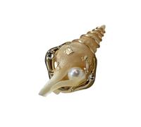 Limtula Elegante conchiglia fatta a mano e regolabili con stella, accessorio per dito, perfetto come regalo e per abbigliamento casual Cerchio fluttuante