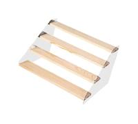 Limtula Espositore da collezione in legno con pannelli in acrilico trasparente a 3/4/5 ripiani, telaio stabile e facile da montare, design a forma di anime