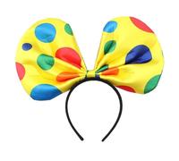 Limtula Fascia per capelli da clown circo a pois, papillon/cappello, fascia per capelli, costume cosplay, per bambini adulti, oggetti scena, divertente copricapo, circo, festa in costume, clown, da